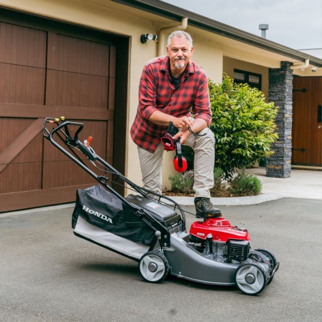 HRU216 21' Self-Propelled Lawn Mower Rodney Honda NZ