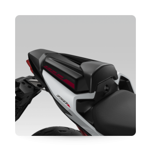 CB750 Hornet Seat Cowl Red on Black